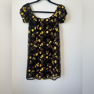 pins and needles backless lace dress Pins & Needles Black Velvet and Lace Wrap Dress